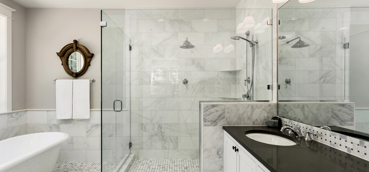 bathroom shower door installation in Cornwall